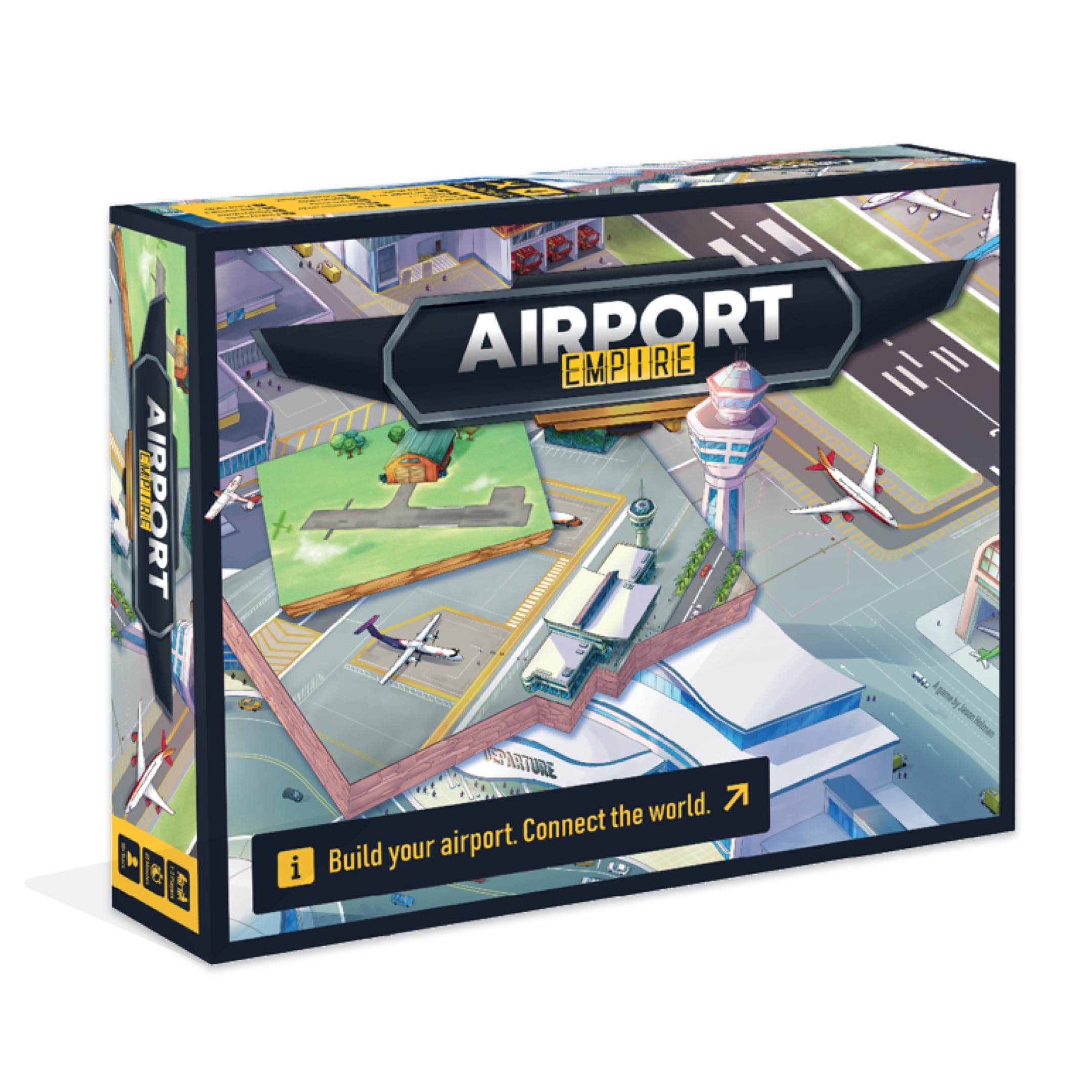 Photo 1 of Airport Empire - Airport Tycoon Board Game | 2 Player Strategy Board Game for Adults, Teens & Tweens | Economic Board Game | Ages 10+ | 60-90 Min