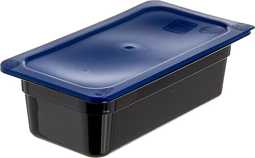 Miniatura 10 de Carlisle FoodService Products 3058060 Smart Tapas de polietileno de tercer tamaño, color azul oscuro (paquete de 2)