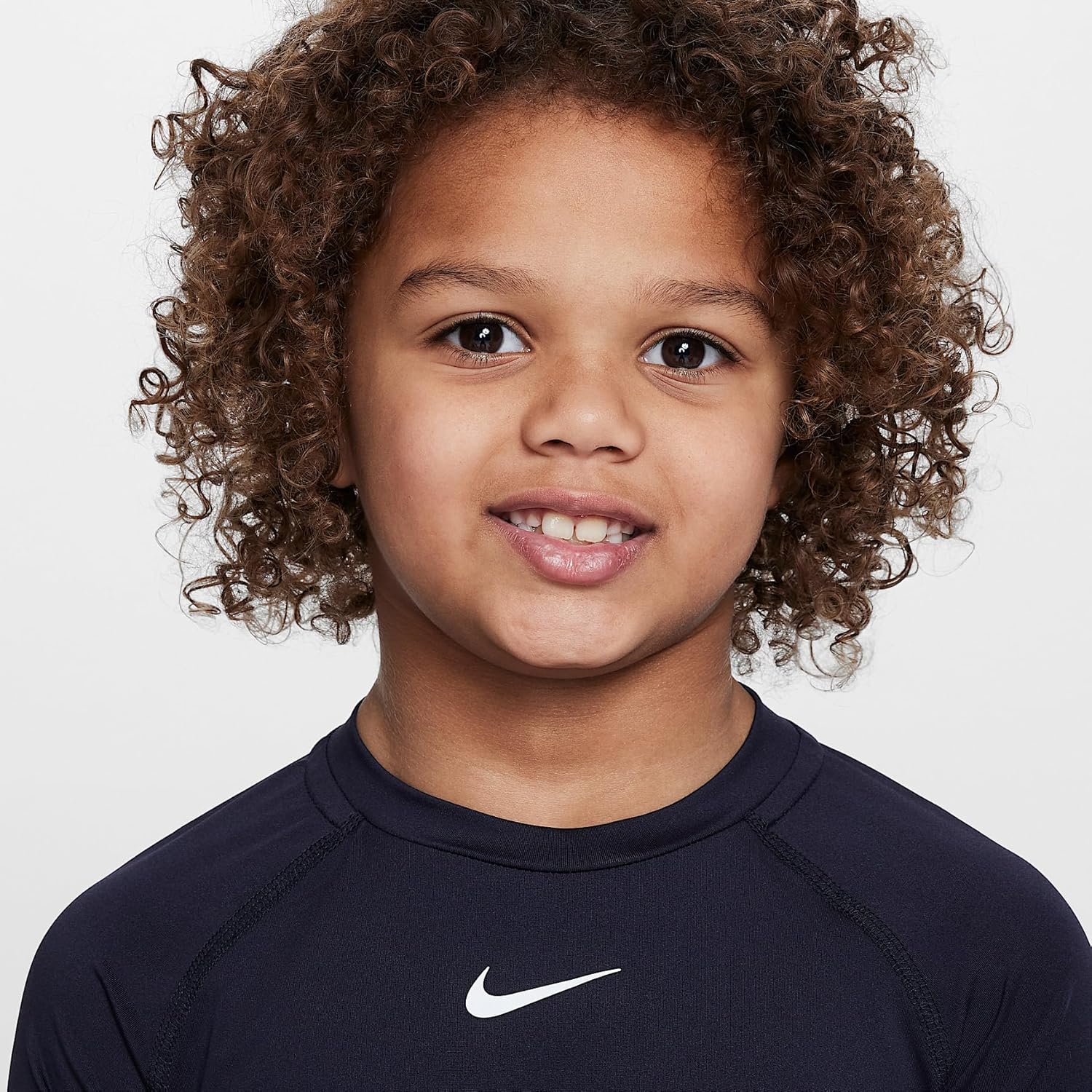 Nike Dri-FIT Pro Little Kids' Short Sleeve Top (86M786-023, Black)