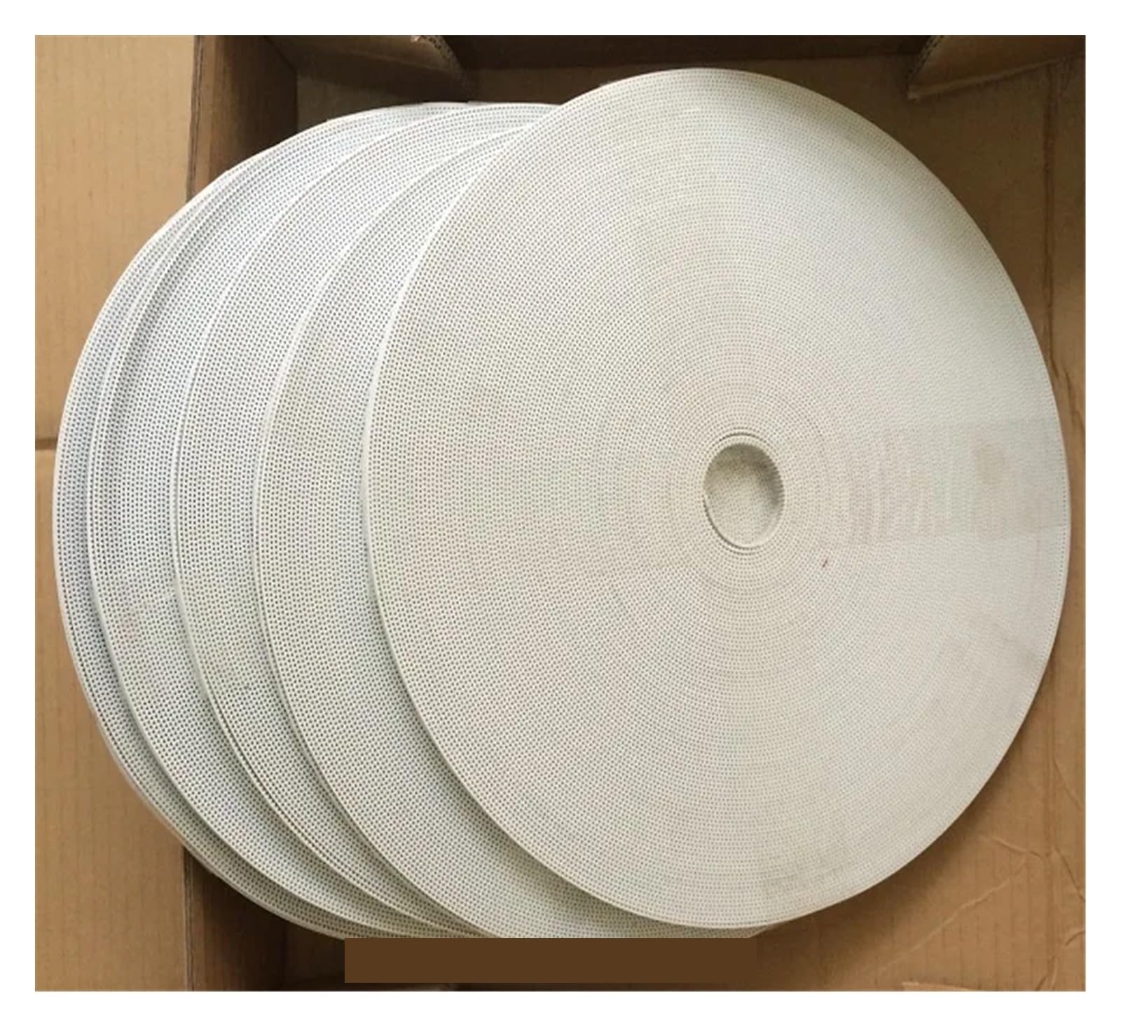 RAHBI 10 Meter/Los GT2 4 mm Zahnriemen Breite 4 mm Polyurethan mit Stahlkern Farbe Weiß PU GT2-4 mm offener Riemen 2GT 4 mm for 3D-Drucker leisurely