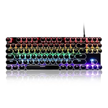 Amazon | ゲーミングキーボード 黒軸 メカニカルキーボード