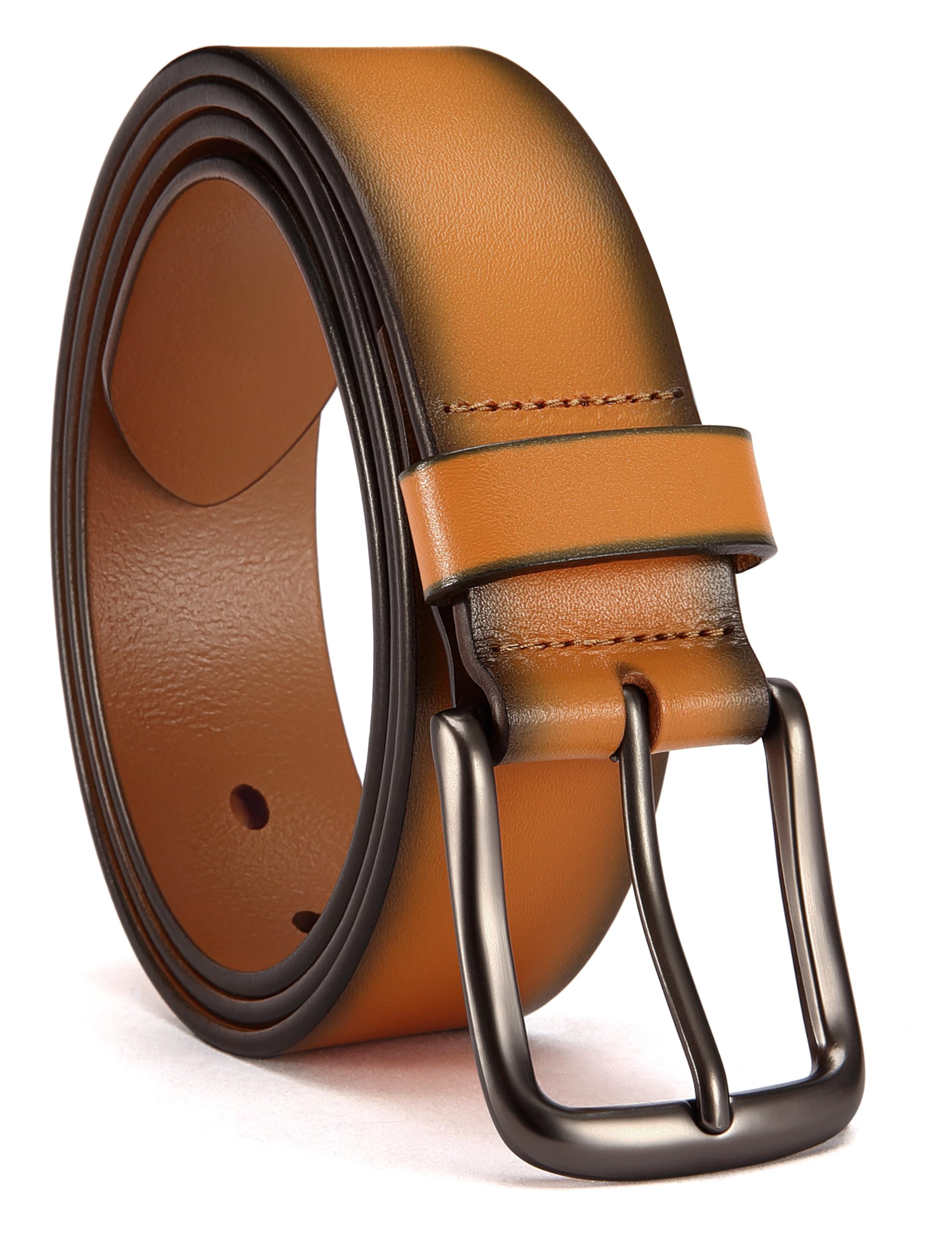 CHAOREN Full Grain Leather Belt for Men, Work Belts for Men Heavy Duty, Daily Wear for Jeans Pants