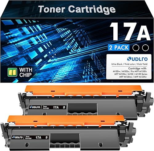 Cartucho de tóner 17A HP CF217A - Reemplazo para 17A CF217A a compatible con impresora Laserjet Pro M102w M130nw M130fw M130fn M102a M130a Pro MFP