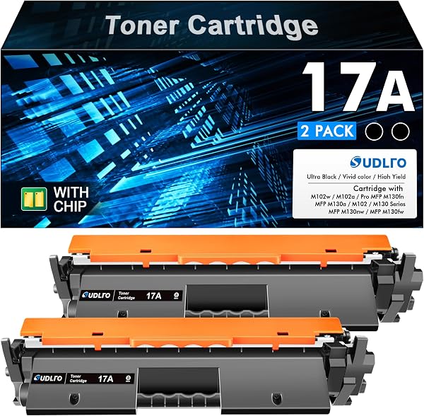 17A Toner Cartridge HP CF217A - Replacement for 17A CF217A to Compatible with LaserJet Pro M102w M130nw M130fw M130fn M1
