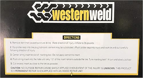 Miniatura 7 de Sherco-Auto Kit profesional de reparación de neumáticos planos de 65 piezas con sonda de enchufe y herramienta de aguja para automóvil, camión,
