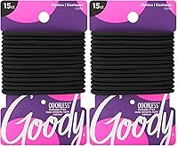 Vista 5 de Goody Ouchless - Elásticos para el cabello, sin tirones, no se rompen, sin enredos para cabello grueso, rizado, rizado y texturizado, 15