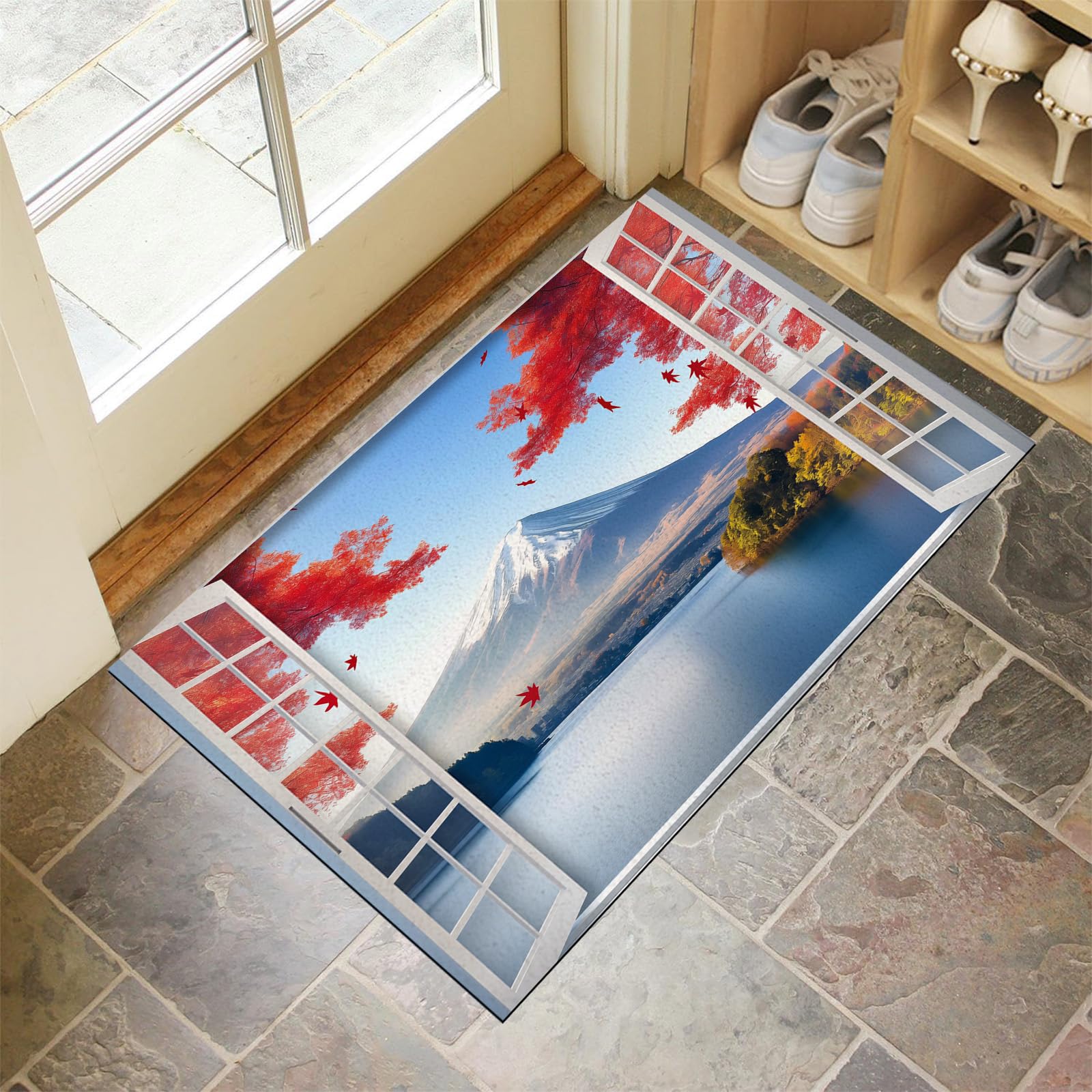 Tapis de porte extérieur antidérapant contre la boue