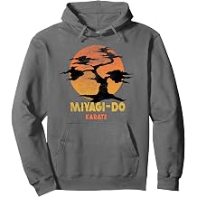 The Karate Kid Miyagi-Do Sunset Logo Vintage Movie Pullover Hoodie