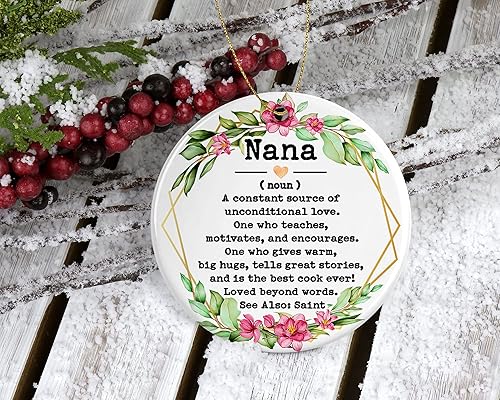 Miniatura 2 de Nana Noun Ornament - Christmas Ornament for Nana - Mother's Day Ornament - Nana Gifts - Nana Definition - Keepsake Printed on One Side