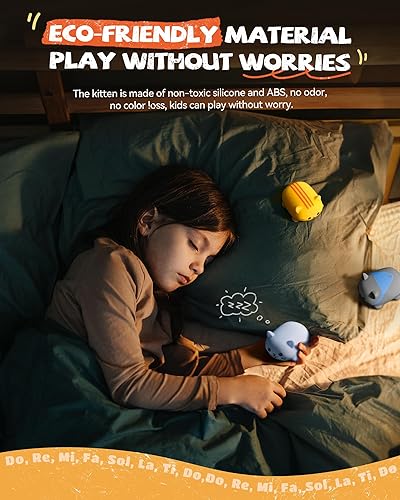 Miniatura 8 de Ruko 1701 - Teclados de piano de gatos musicales con lindo tono de miau, escala de música de reproducción de prensa, divertidos juguetes musicales
