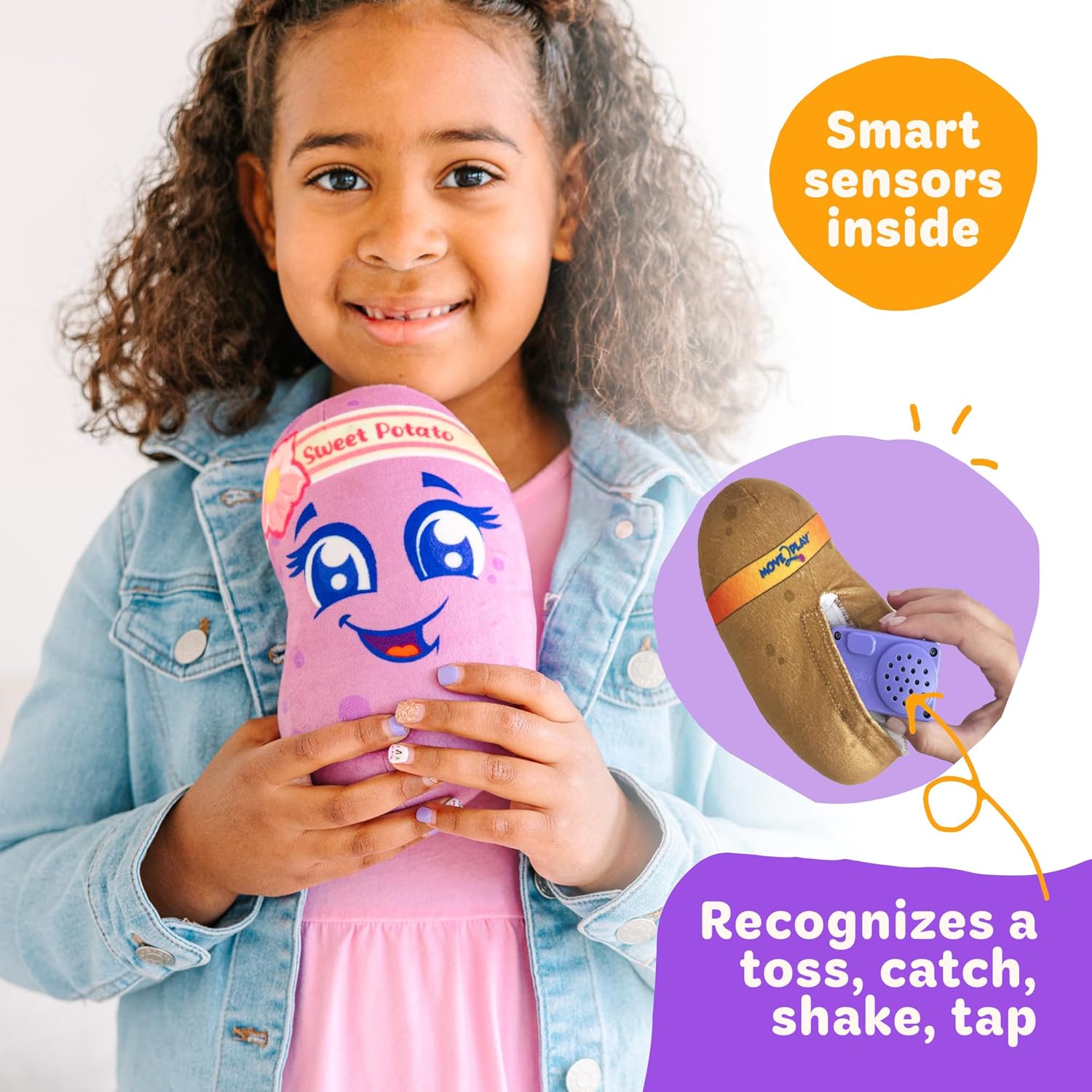 Move2Play, Pass The Potato | Hilariously Wild & Fun Kids Game | Easter Gift for Kids | Easter Basket Stuffer | Indoor/Outdoor Toy for Toddlers & Kids Ages 3-8+ | Summer & Camping Fun