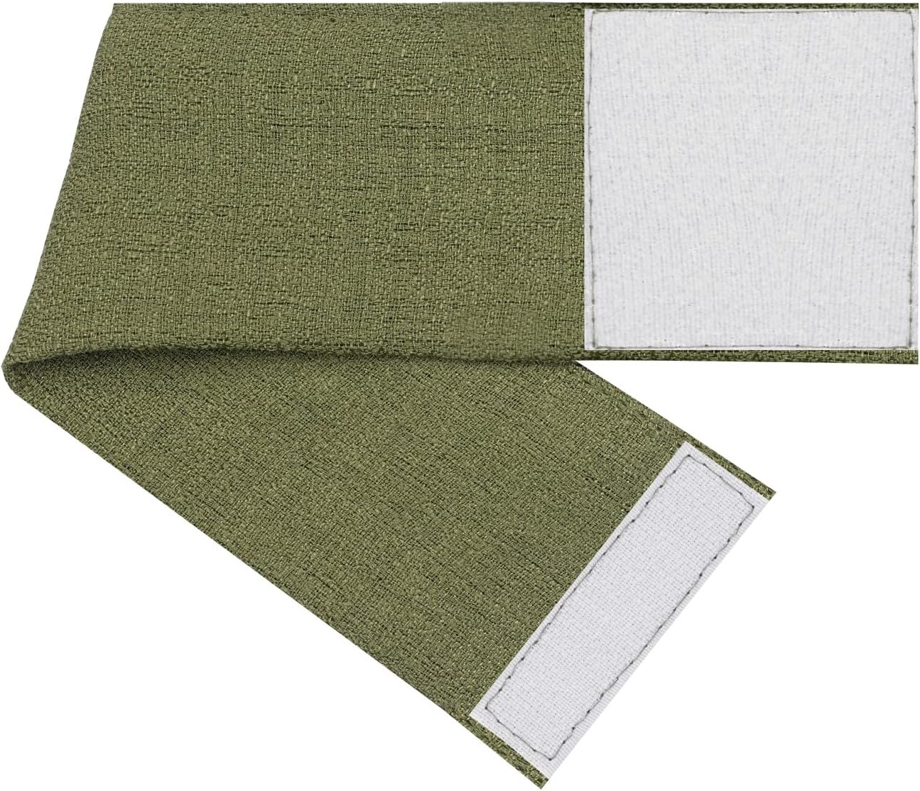 ACHIM Home Furnishings Darcy Rod Pocket Door Panel with Tieback, 25" x 72", Green