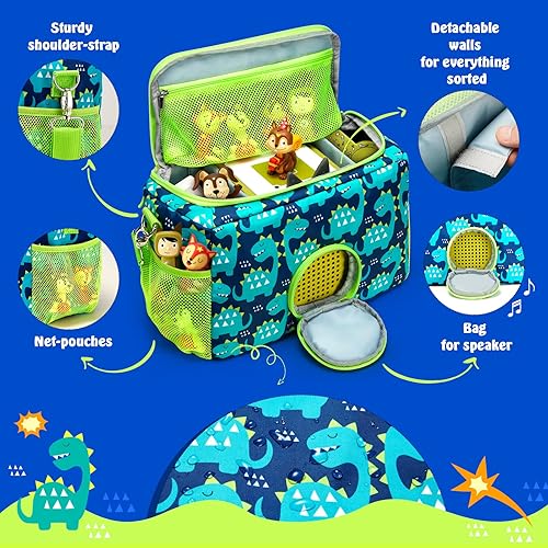 Miniatura 3 de MaidMAX Estuche de transporte portátil compatible con Tonies Kids reproductor de audio para niños y personajes de figuras Tonies, caja de transporte