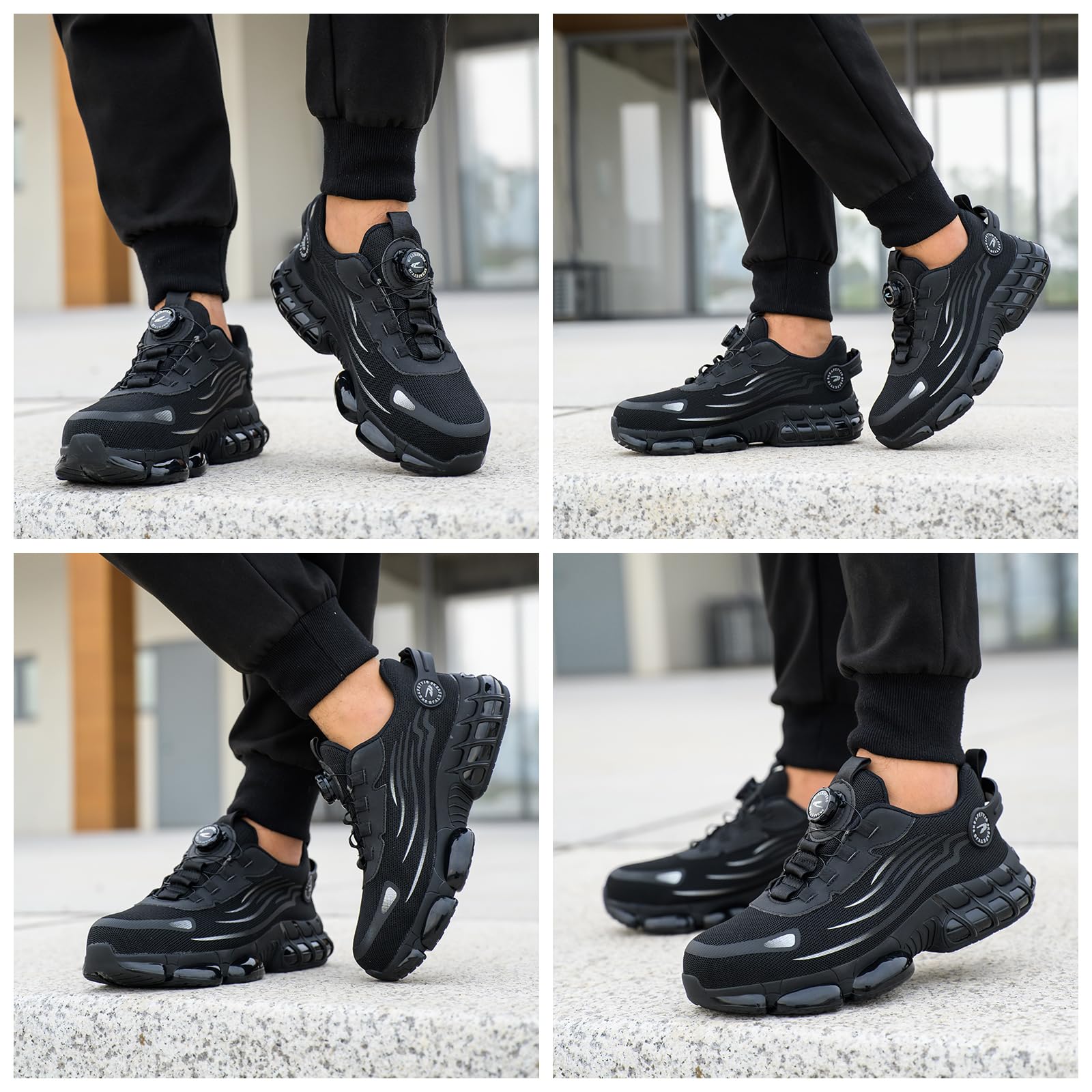 Scarpe Antinfortunistiche Uomo Donna Scarpe da Lavoro Traspiranti Leggere Comode con Punta in Acciaio 36-46 EU