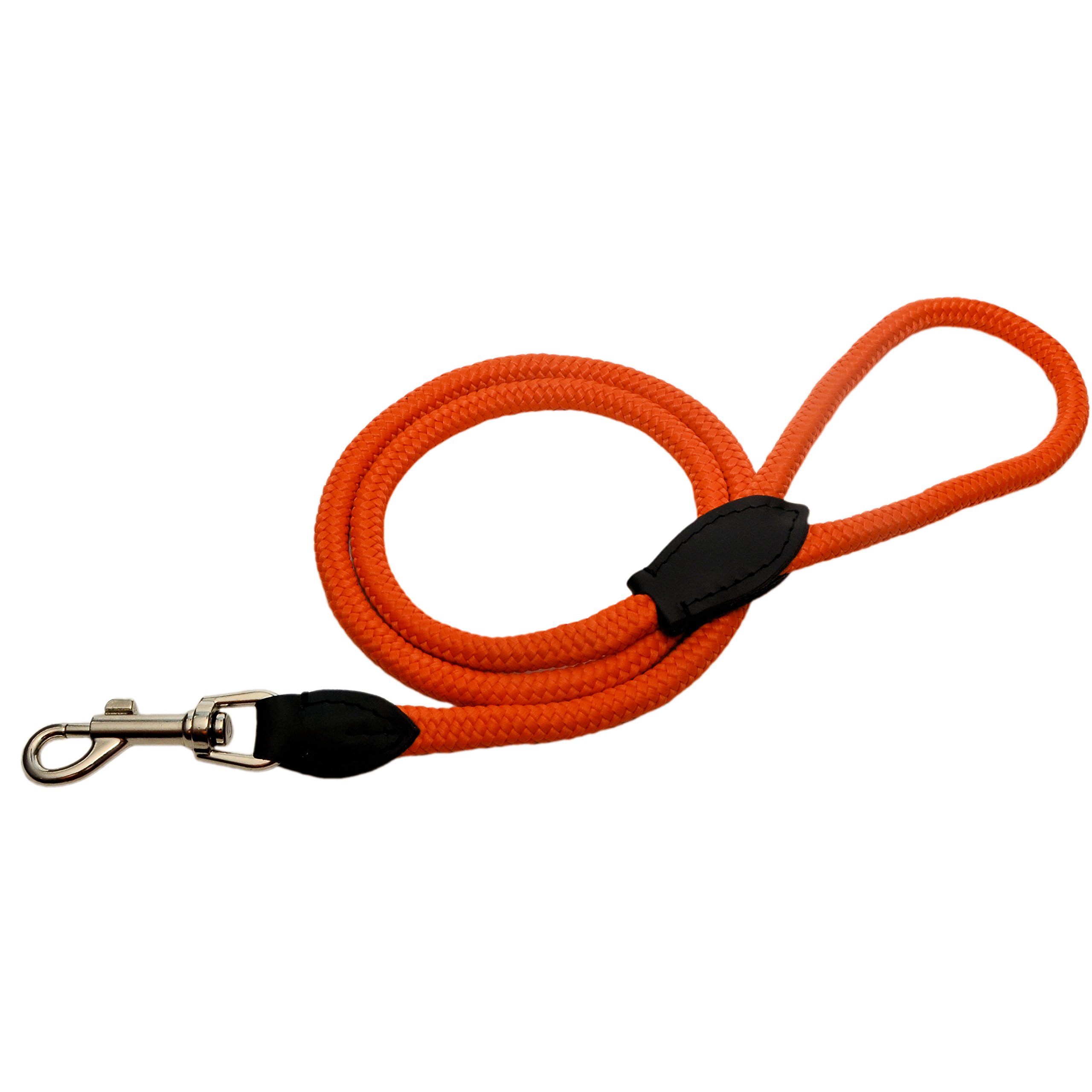 Zooleszcz Strong Rope Dog Lead 47" Long, 10mm/120cm (ORANGE)