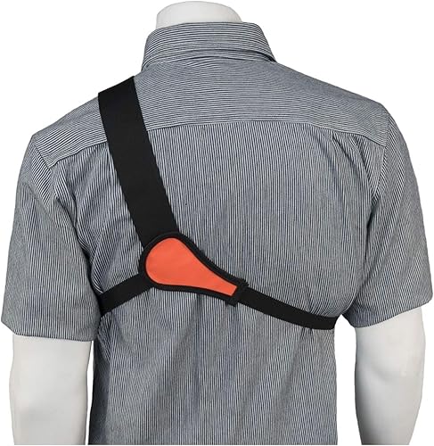 Miniatura 2 de RCH-101OR (naranja) Arnés de radio para el hombro, funda de radio ajustable para radio individual, funda de radio bidireccional para radios Motorola