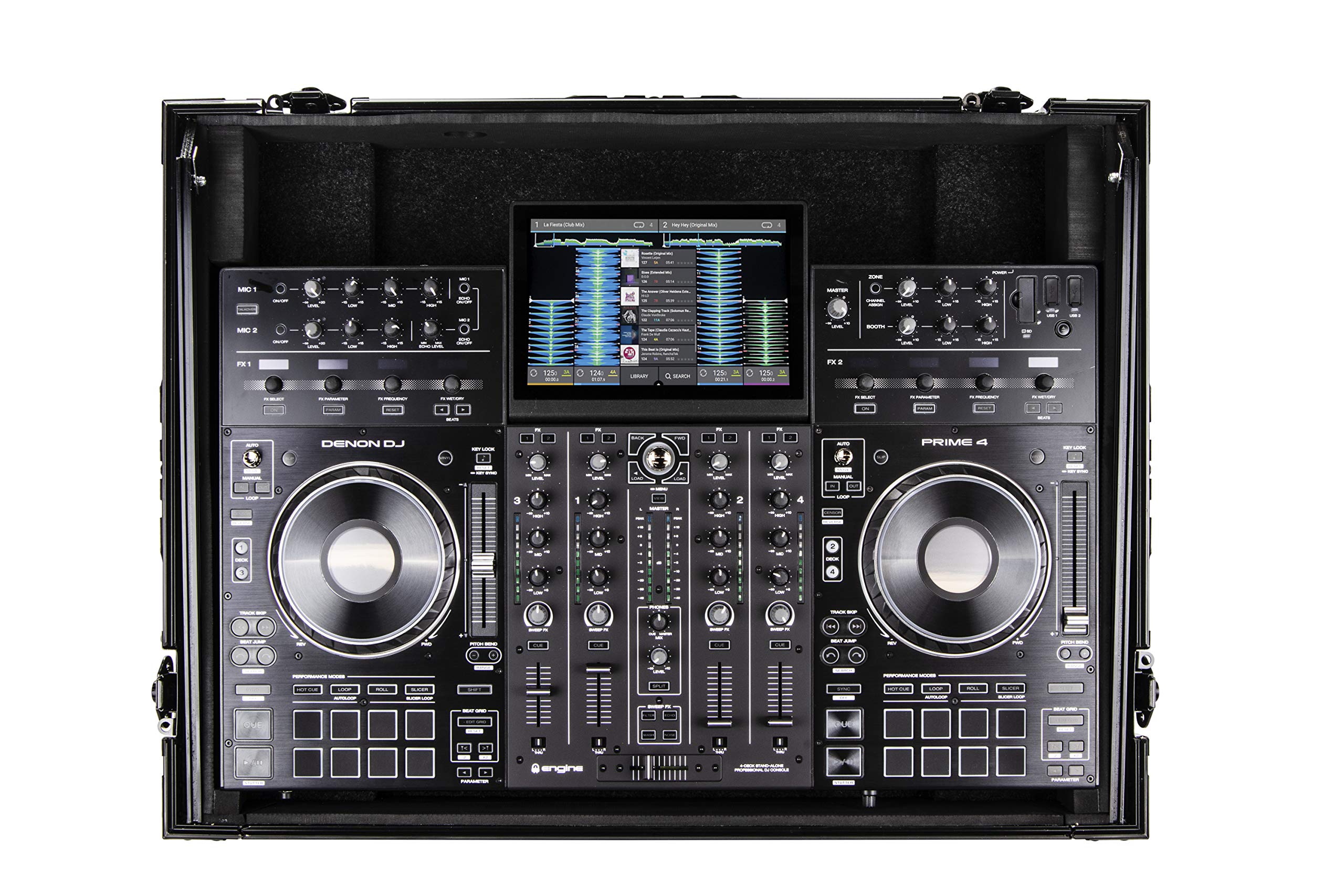 Amazon.com: Odyssey FZGSPRIME4BL Black Label Denon Prime 4 Flight
