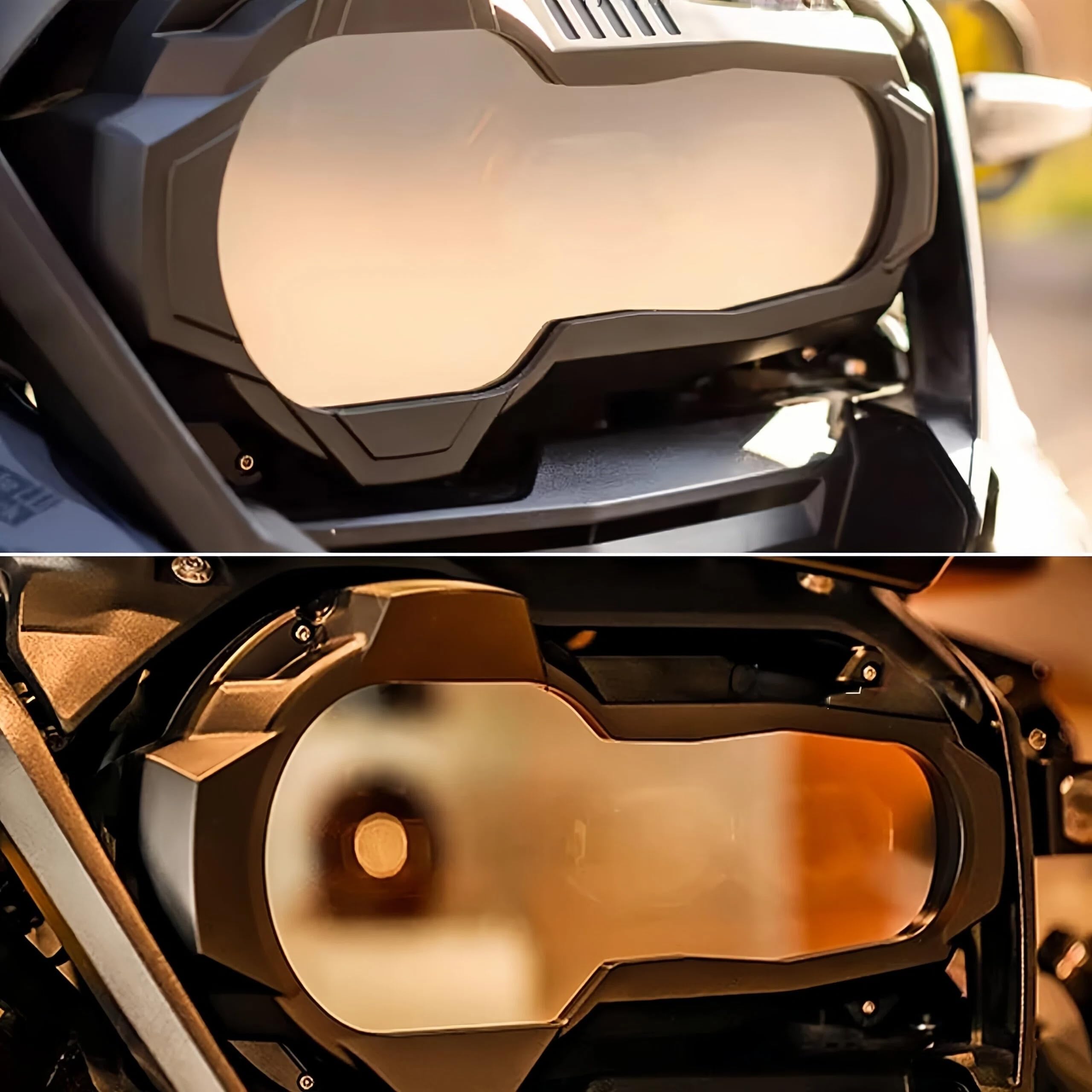 Compatible con BMW R1250GS Adventure/ R1250GS (2018-2024). Protector de faro delantero. Cubierta protectora para faro delantero de R1200GS LC Adventure. (Recubrimiento reflectante)