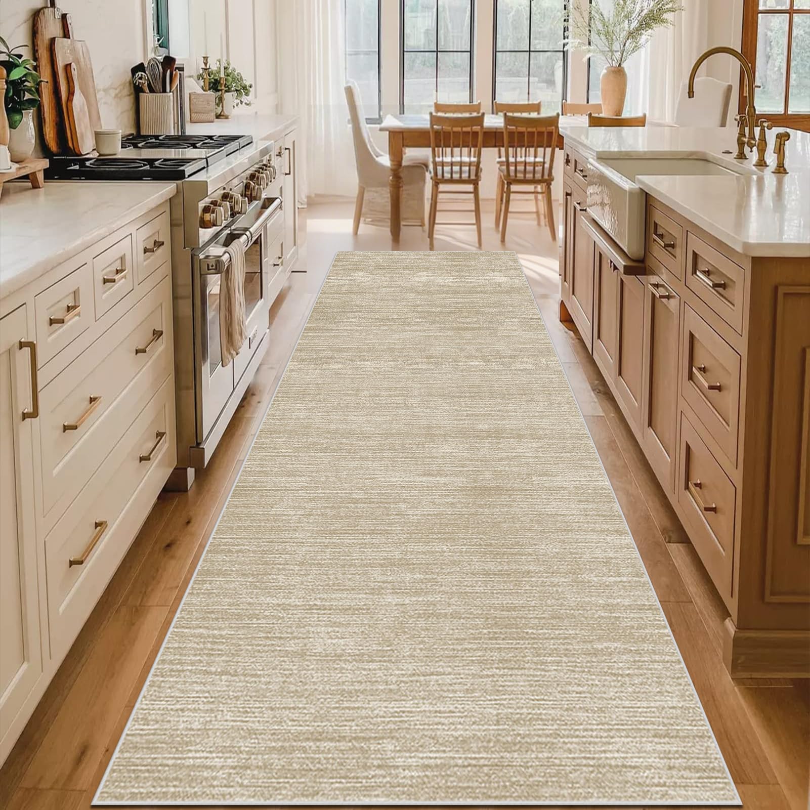 Loper vloerkleed voor de gang, 90 x 350 cm, antislip onderkant, lange en brede tapijten, machinewasbaar, keukentapijt, entree, hal, trap, tapijt, keukentapijtlopers voor ingang, wasruimte slaapkamer