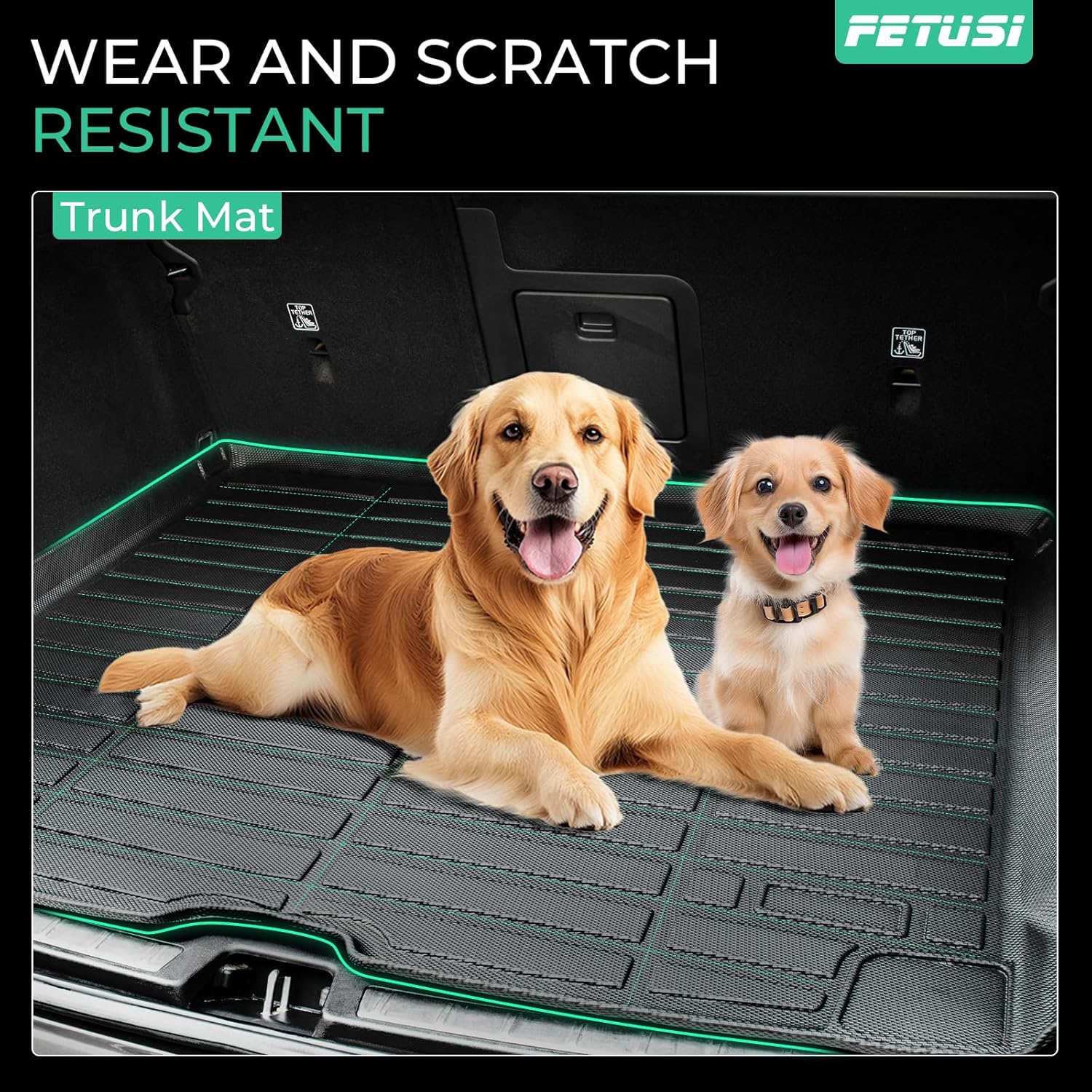 Floor Mats & Cargo Liner Set Custom Fit for Mazda CX-30 2020-2024 2025, All Weather Protection for Car Mats Anti-Slip TPE Odorless Floor Liners Mazda CX-30 Accessories Waterproof Trunk Mat, Black - Image 8