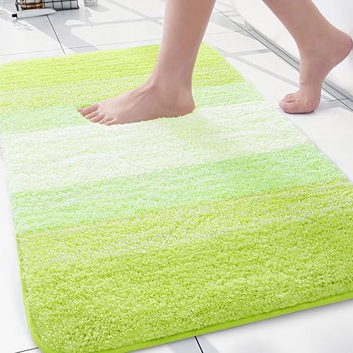 Miniatura 74 de Arotive - Tapetes de baño de microfibra, peludos, suaves, absorbentes, antideslizantes, gruesos, afelpados, se pueden lavar a máquina y secar