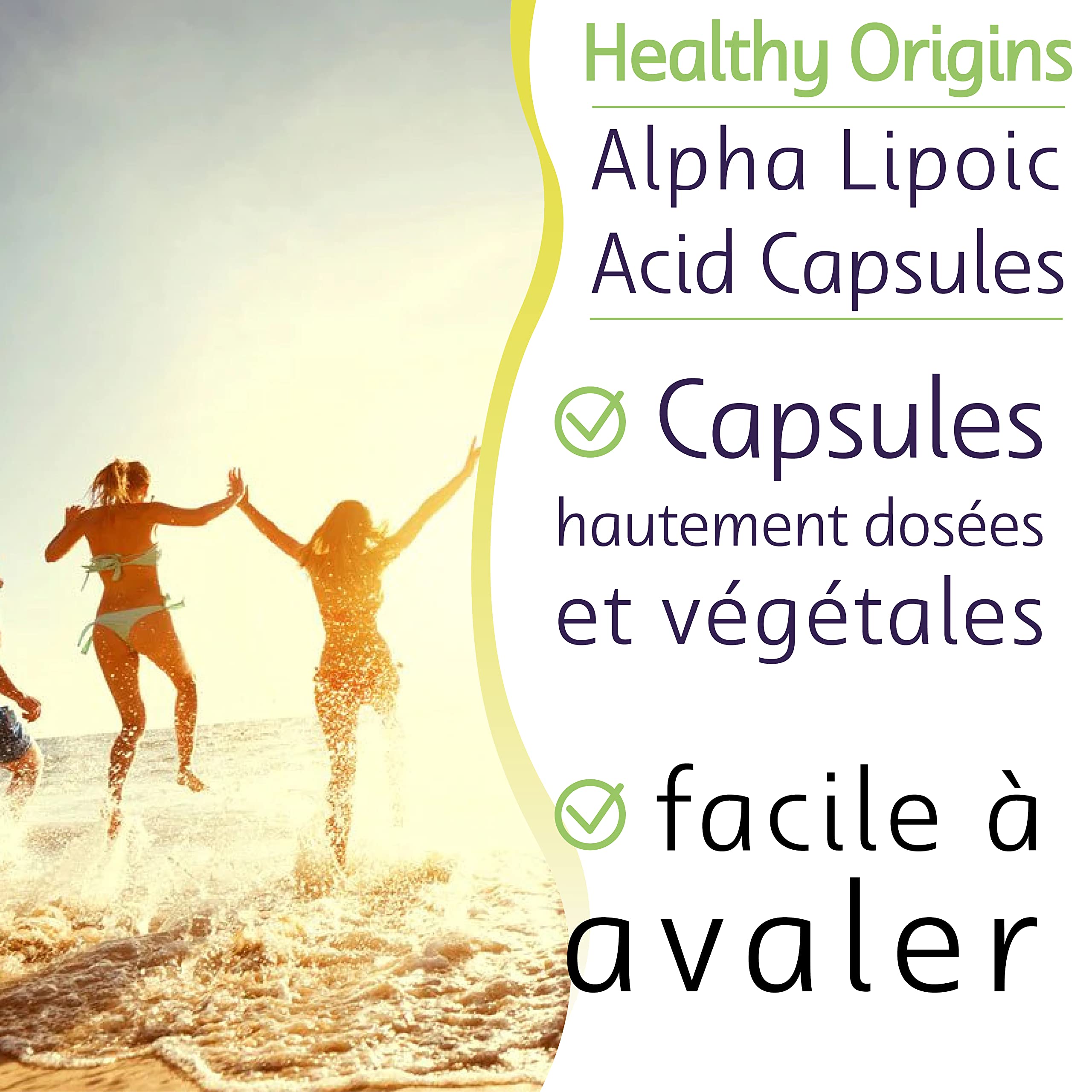 Healthy Origins, Acide Alpha Lipoïque, 600 mg, Depot Dose de 2 Jours, 150 Capsules, Haute Dose, Sans Gluten, Sans Soja, non-OGM