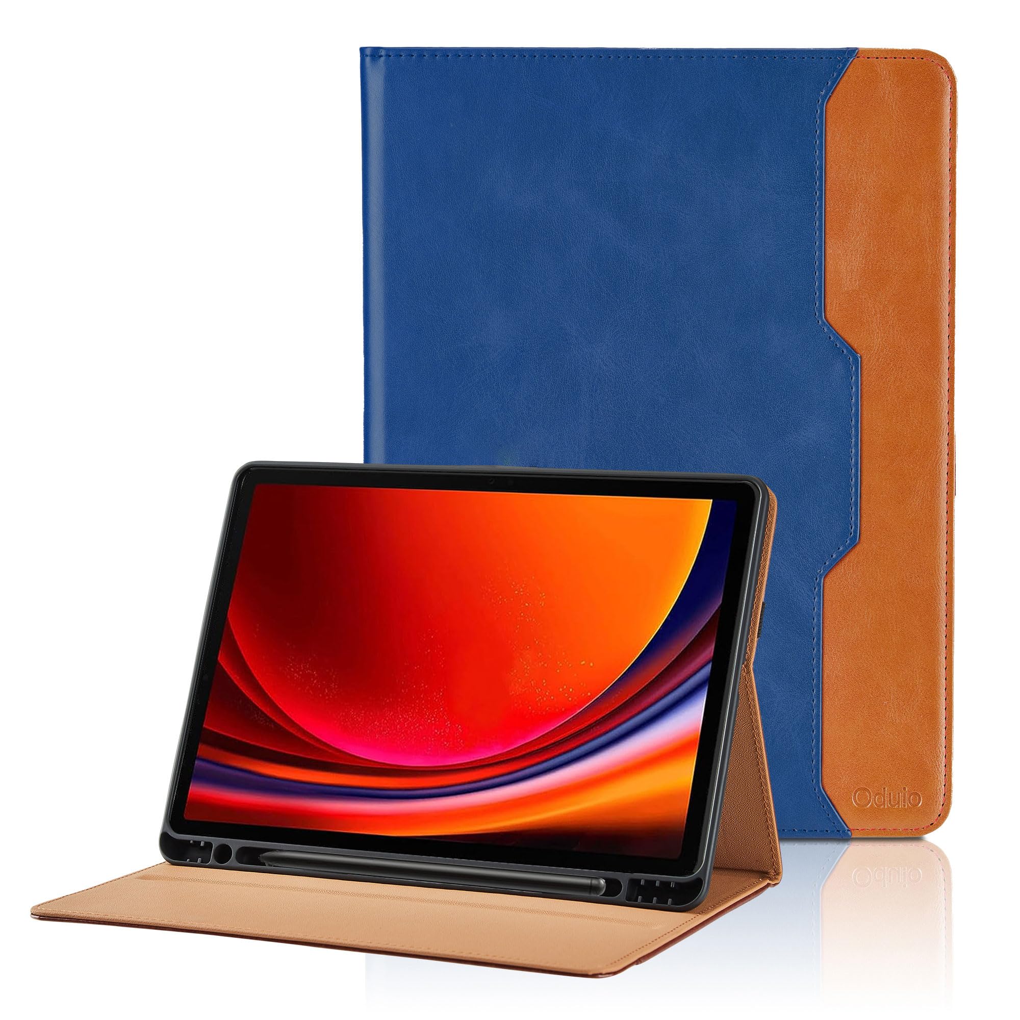 Case for Samsung Galaxy Tab S10 Plus 2024/S9 FE+/S9 Plus 12.4 Inch 2023 - Model SM-X820/X826B/X610/X616B/X810/X816B with S Pen Holder and Pocket, PU