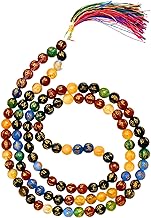 Amazing Gemstone Japa Mala 108 Prayer Beads Necklace and Wrist Mala Bracelet for Meditation