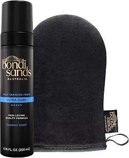 Self Tanning Foam + Application Mitt | Includes Lightweight Sunless Foam + Reusable Mitt for a Flawless Finish