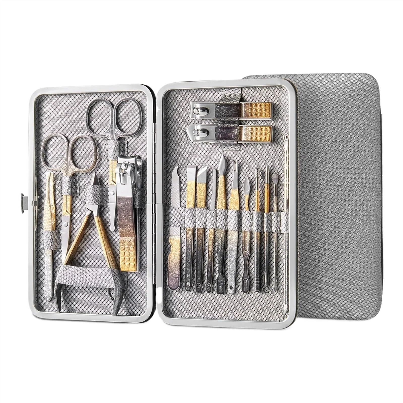 Obcinacz do paznokci, Zestawy do manicure 8/12/18 szt. Profesjonalny zestaw pedicure Akcesoria męskie Zestaw pielęgnacji osobistej(18pcs)