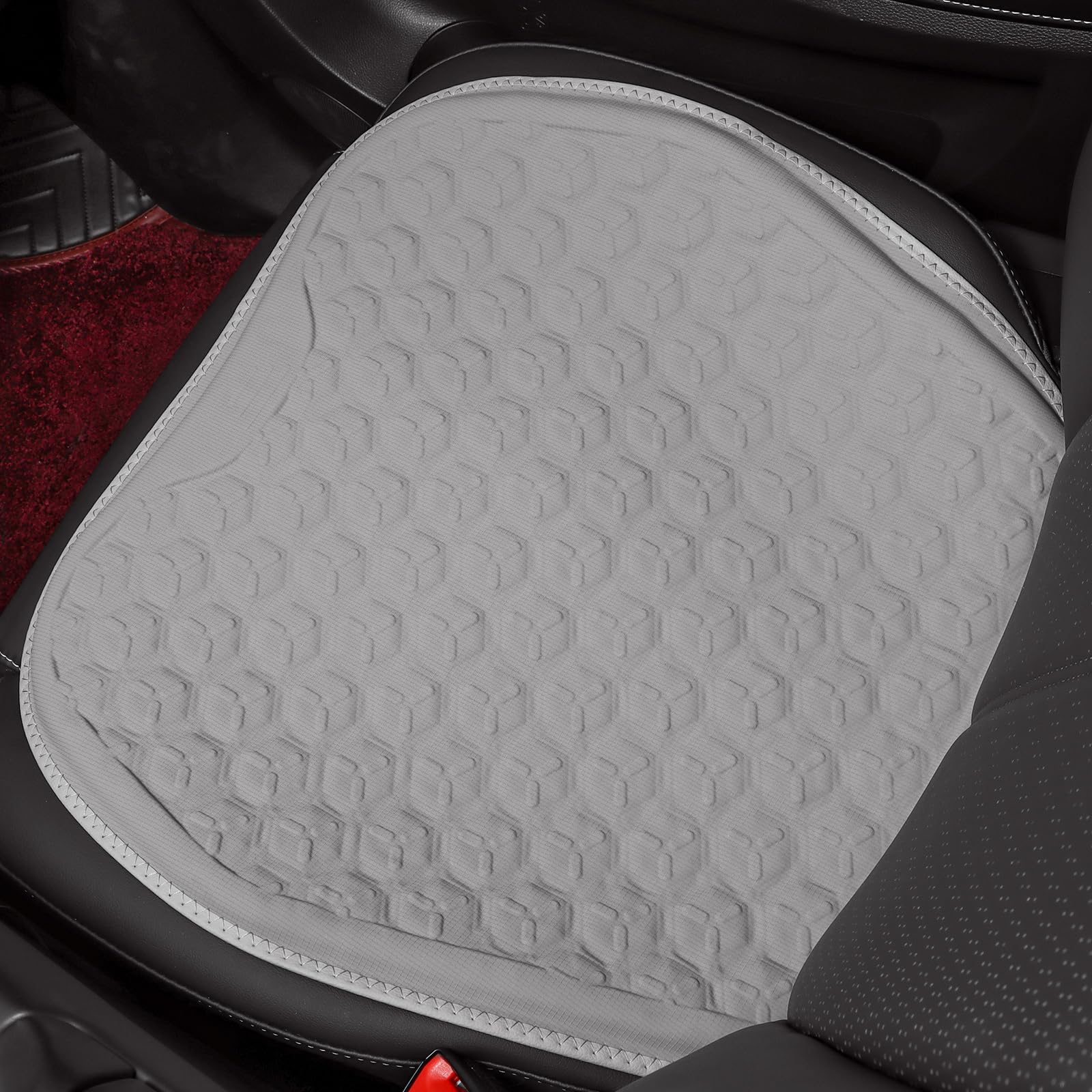 LY4U Cojín de Asiento de Gel de Nido de Abeja 3D para Silla de Oficina y Asiento de Automóvil, Cojín de Alivio de Presión de Enfriamiento de 48x48 cm con Soporte Transpirable para Silla de Ruedas