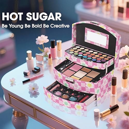 Miniatura 12 de Hot Sugar Kit de maquillaje para niñas de 10-12 años | Set cosmético todo en uno para principiantes con herramientas y cosméticos reales | Regalo de