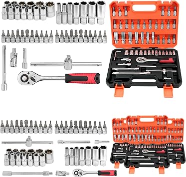 899/52pcs Professional Tool Set, Multi-functional Toolbox, Portable Design, For Home And Car Repair, A Tool Set For Enthusiasts And Professionals, A Gift For Friends, Local Shipping 52R