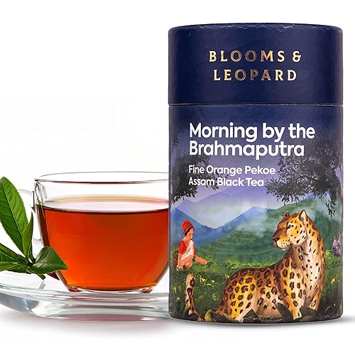 Miniatura 9 de Blooms & Leopard Bolsas de té negro prémium – Mezcla de té Sea Lion's Tea Time con cardamomo, clavo, canela, jengibre y pimienta negra – 20 bolsas