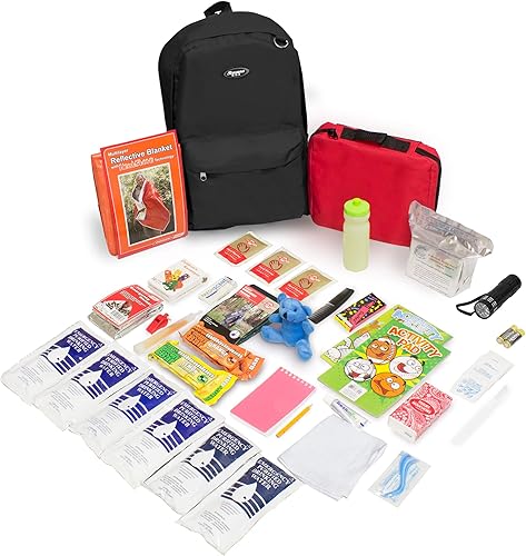 Emergency Zone - Kit de supervivencia de emergencia de lujo para niños de 72 horas Keep-Me-Safe
