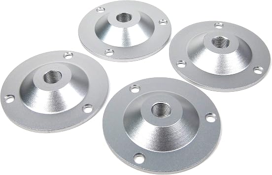 IsoAcoustics Round Plate Adapter for B&W Speakers/Mounting Plates 4-Pack