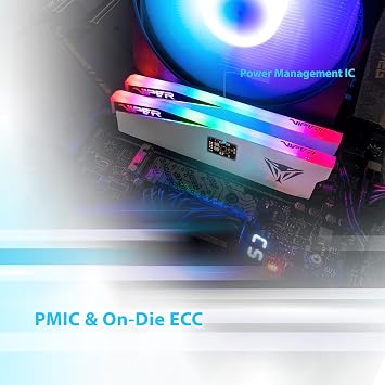Patriot Viper Elite 5 RGB DDR5 RAM 32GB (2X16GB) 6000MT/s CL30 RGB Memory | Voltage: 1.35v; Supports Intel XMP and AMD EXPO; Module type: UDIMM.