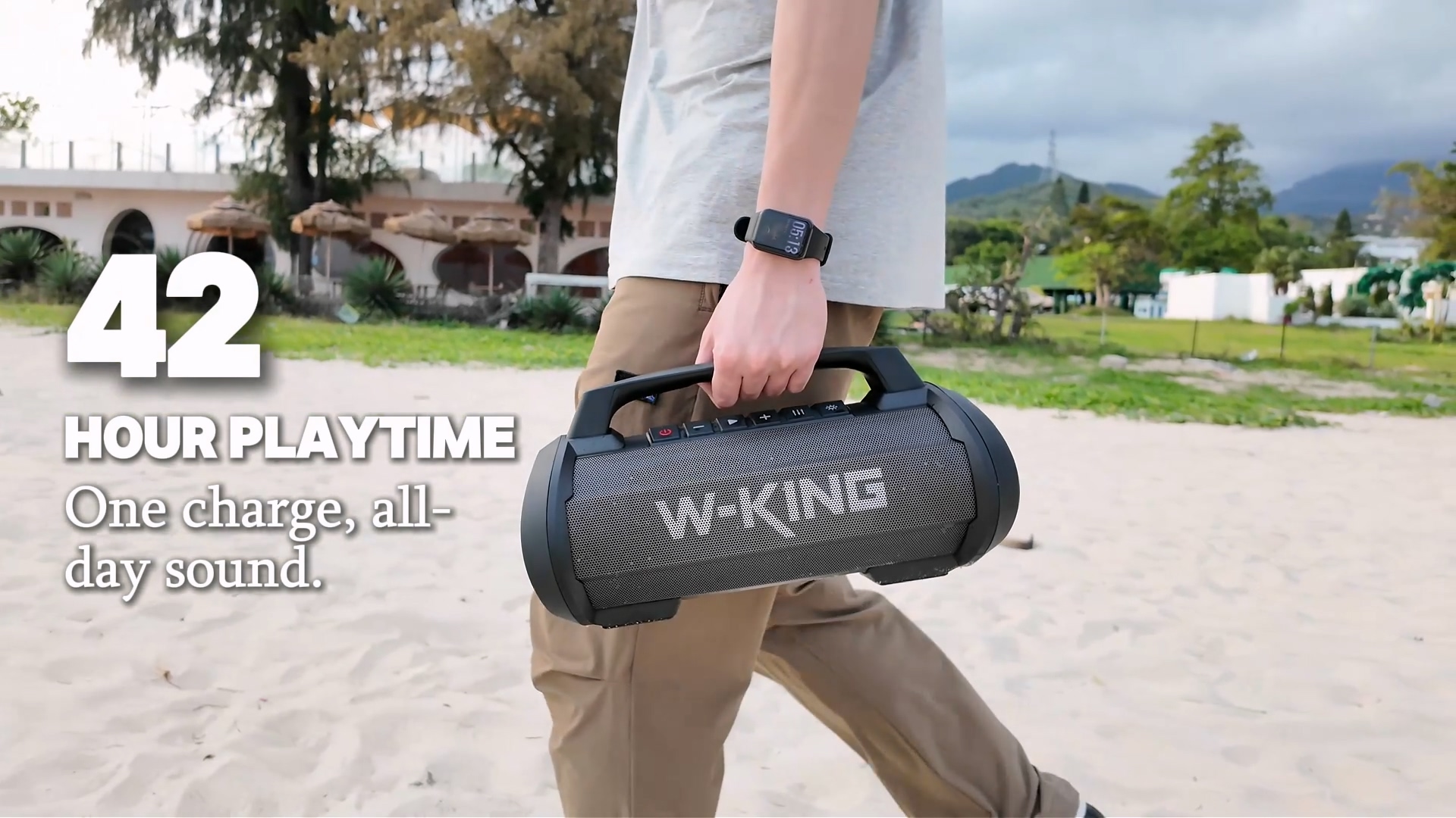 Amazon.com: W-KING Portable Bluetooth Speaker, 120W Max/110dB/IPX6