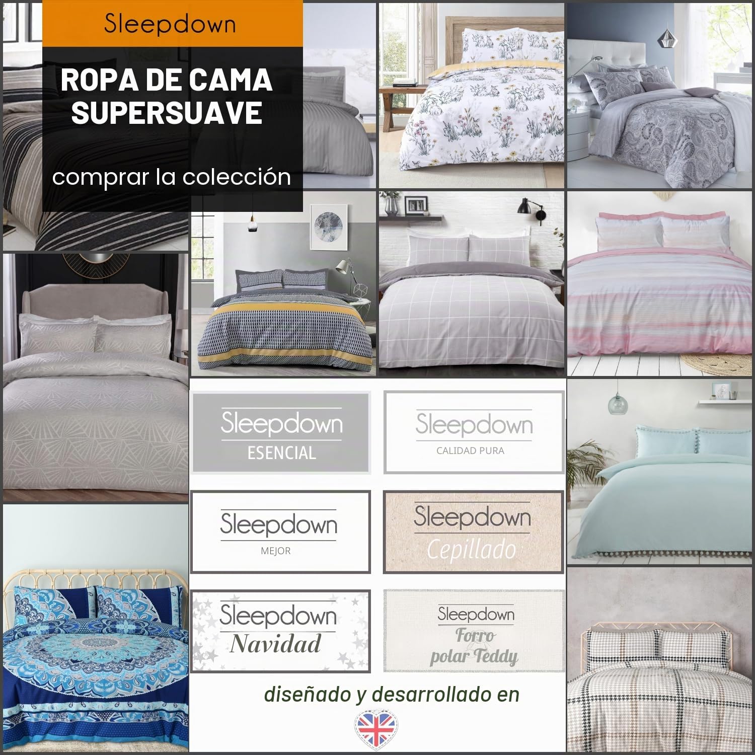 Sleepdown 5056242754657 Juego edredón con Fundas de Almohada, 1 pieza (220 cm x 230 cm), diseño de Pelo Largo, Color, poliéster, Rosa encarnado, Matrimonio