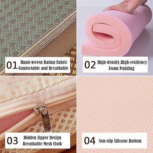 Miniatura 3 de Almohadillas de asiento personalizadas, cojín elevador de silla de verano, tamaño personalizado, cojín de asiento fresco, cojín de banco para