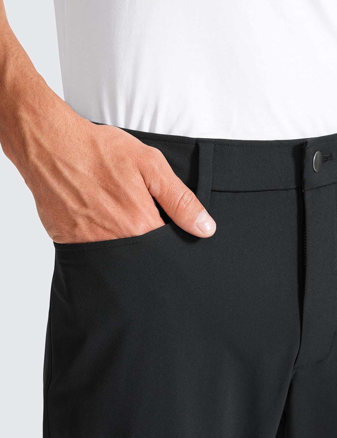 CRZ YOGA All Day Comfy 5-Pocket Golf Pants for Men - 28"/30"/32"/34" Quick Dry Lightweight Casual Work Stretch Trousers - Image 5
