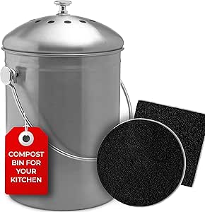 Good products online NOW EPICA Countertop Compost Bin Kitchen 1.3 Gallon Odorles