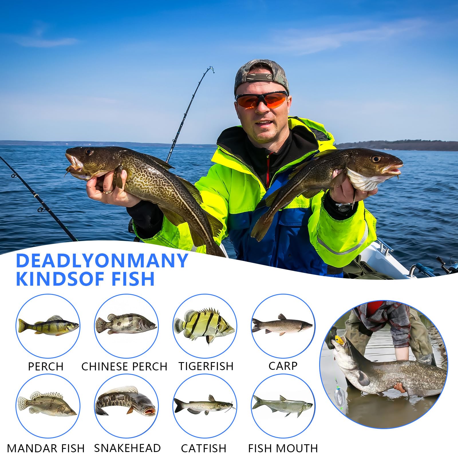 6 Pesi Da Pesca In Mare Da 2 Oz (56g) - Per Traina, Fondo E Surf