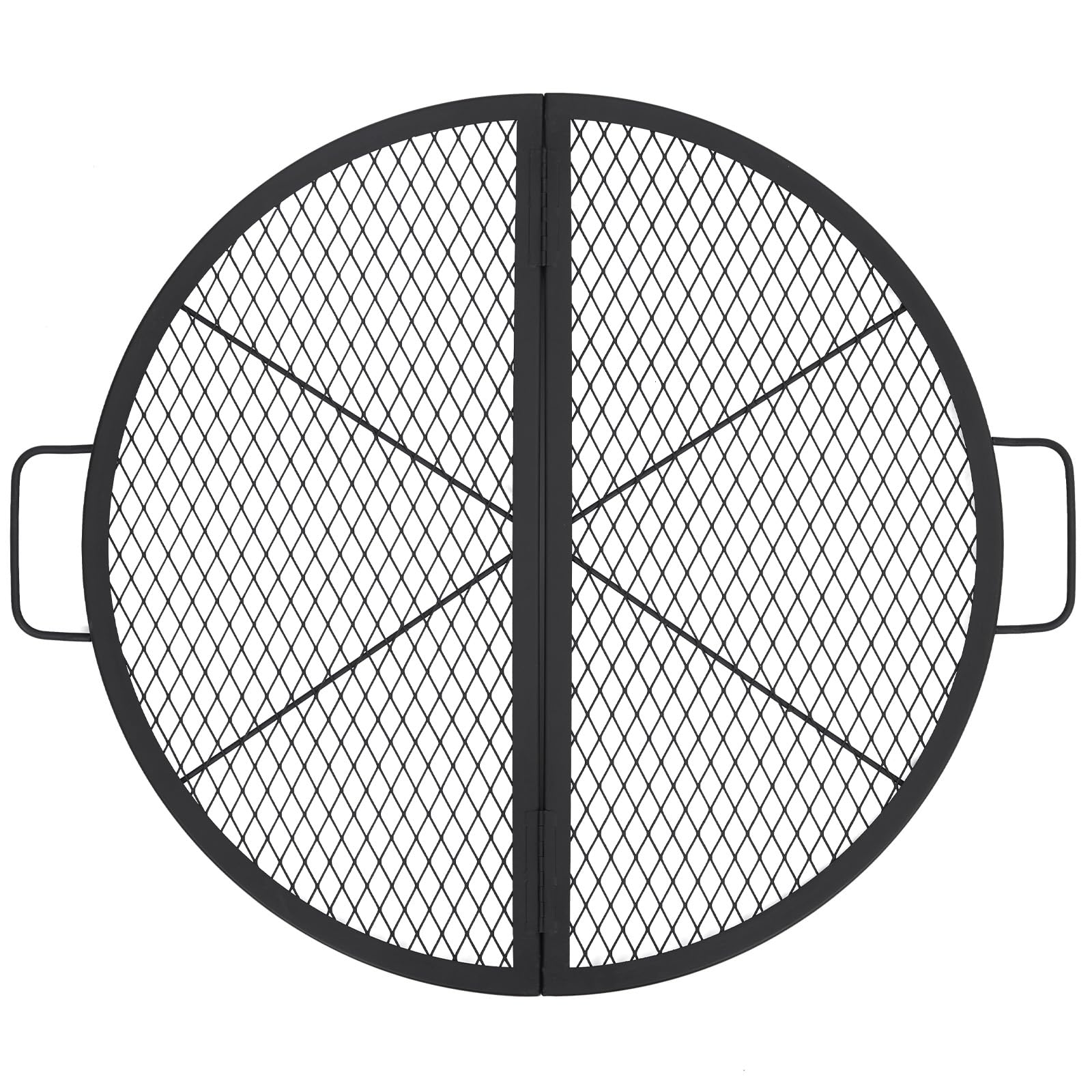 Grille de cuisson ronde résistante 600°c à répartition de chaleur uniforme pour brasero
