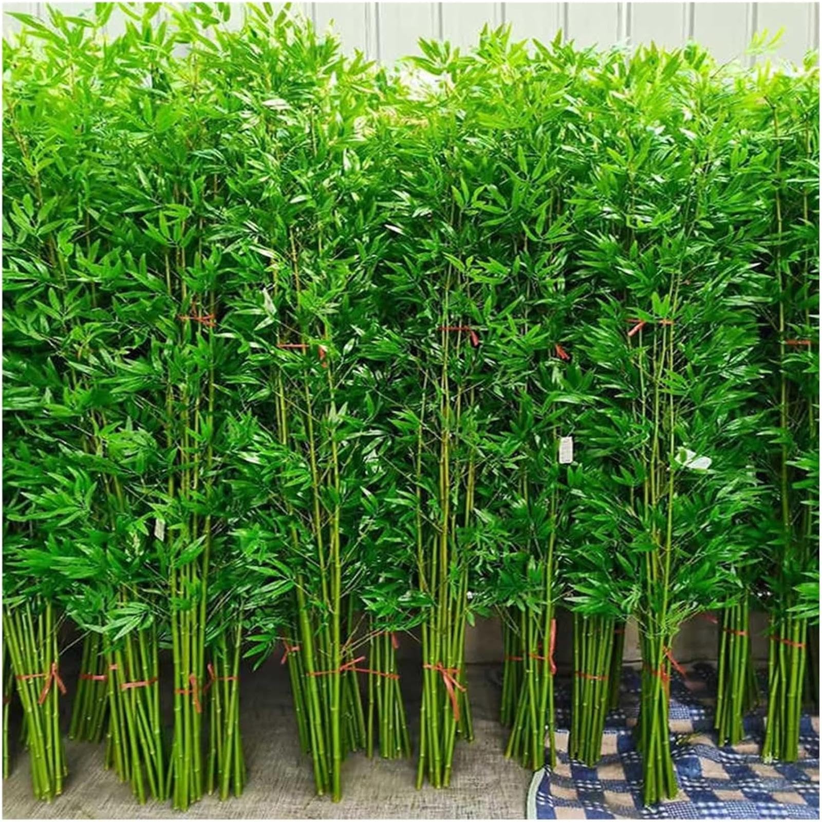 VITIWEDTY Large Artificial Bamboo Tree, 3ft To 8ft Tall Fake Plant, UV Resistant Faux Bamboo for Indoor Outdoor Privacy Fence, Garden, or Porch Decor (30 Bamboos 1.2m/3.9ft Tall)