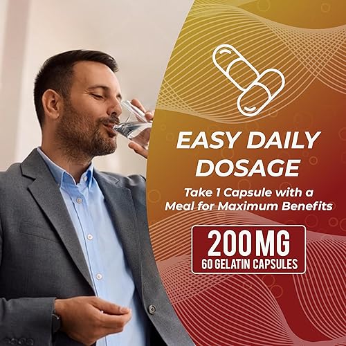 Miniatura 4 de Ubiquinol CoQ10 200mg - Suplemento de coenzima Q10 activa de alta absorción para la salud del corazón, energía y vitalidad celular 60 cápsulas,