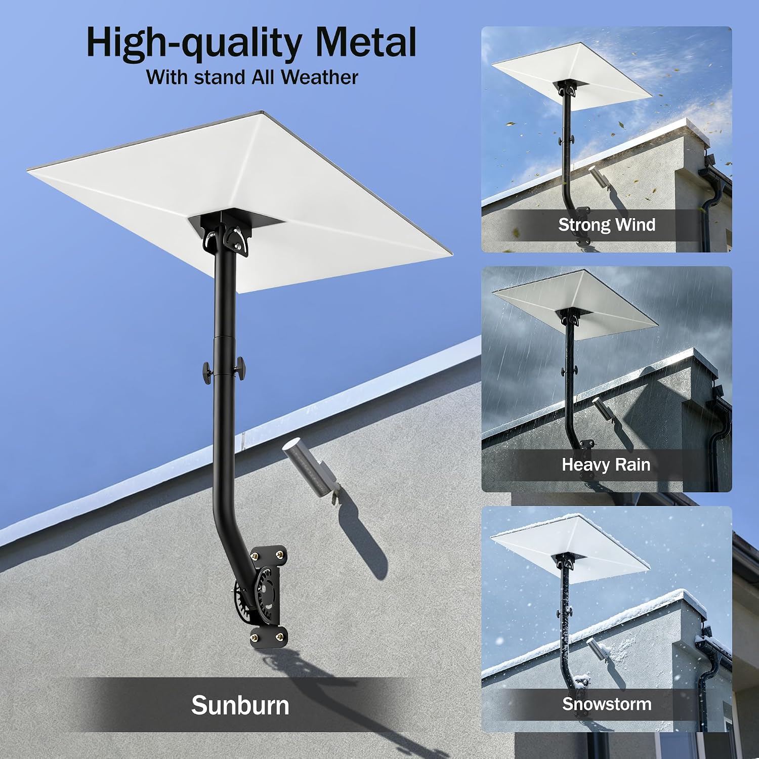 Starlink Roof Mount for 4/4x ,360° Adjustable Heavy Duty Bracket Kit