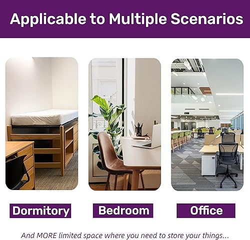 Miniatura 6 de Estantería de escritorio, estantería de escritorio, estante de exhibición multiusos de 2 niveles, organizador de escritorio ajustable para