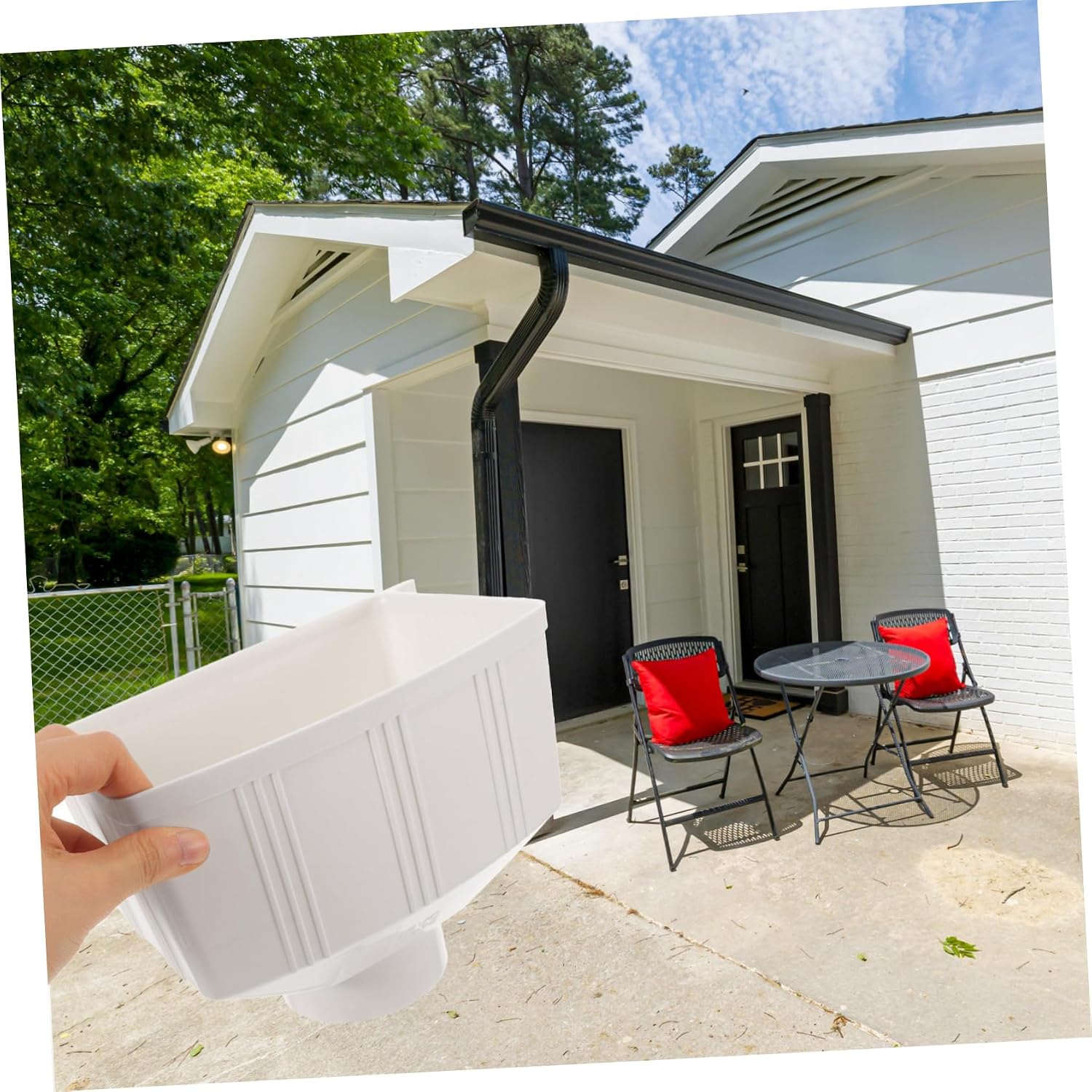Gutter Downspout Connector Adapter for Rainwater Collection System Plastic Drainage Fitting for Villas and Buildings Easy Installation for Efficient Rainwater Harvesting