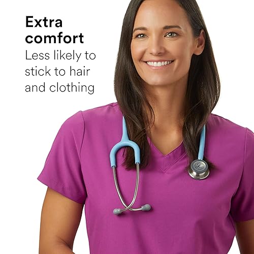Vista 63 de 3M Littmann Classic III - Estetoscopio de monitoreo 5622, 2 veces más volumen*, menos peso**, campana de acero inoxidable, 27 pulgadas, tubo azul